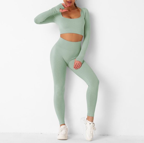 Purple Tight-fitting Yoga Suit Sexy Casual Running Sportwear For Women - Image 5