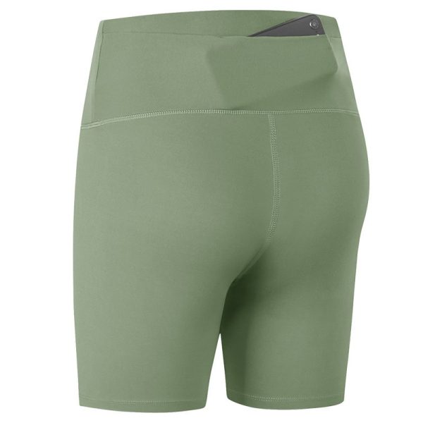 Purple Tight-fitting High-waist Fitness Shorts - Image 5