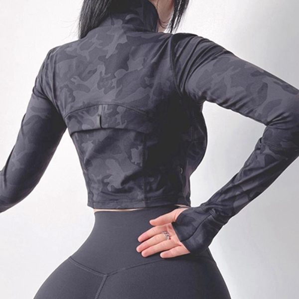 Stand-up Collar Windproof And Warm Zipper Casual Short Sports Jacket - Image 6