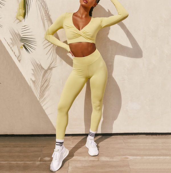 Long sleeved Trousers Yoga Workout Suit - Image 6