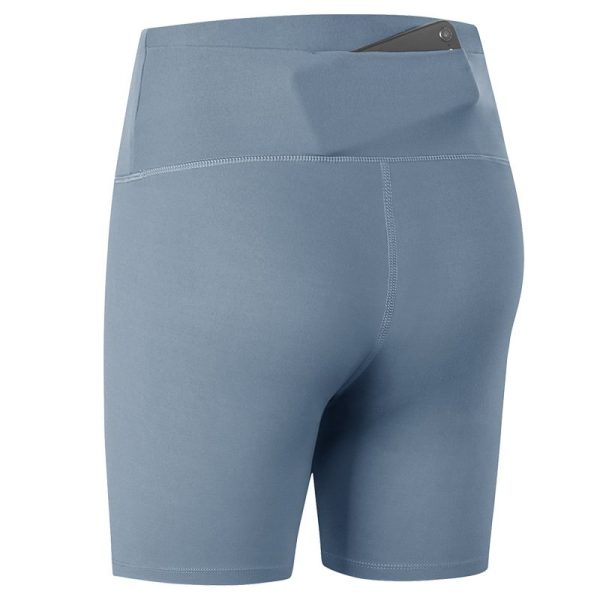 Purple Tight-fitting High-waist Fitness Shorts - Image 7
