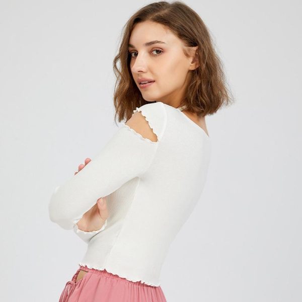 Sexy Slim Sports Long-sleeved High-waist Workout Clothes - Image 2